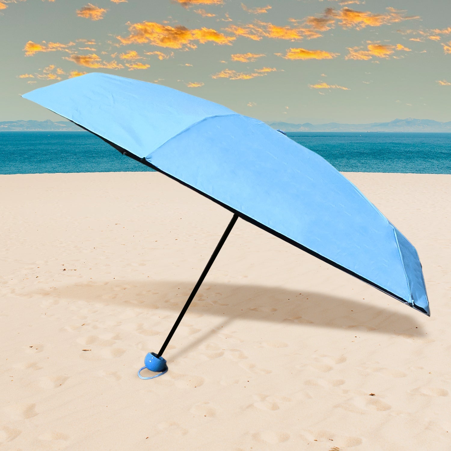 5 Fold Manual Open Umbrella With Capsule Case (1 Pc) 5 Fold Manual Open Umbrella With Capsule Case (1 Pc)